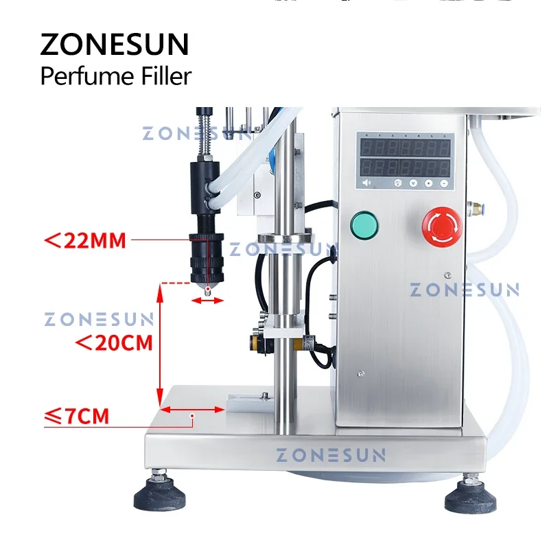 Perfume Fragrance Machine - ZONESUN ZS-YTZL500S Tek Başlıklı Pnömatik Vakumlu