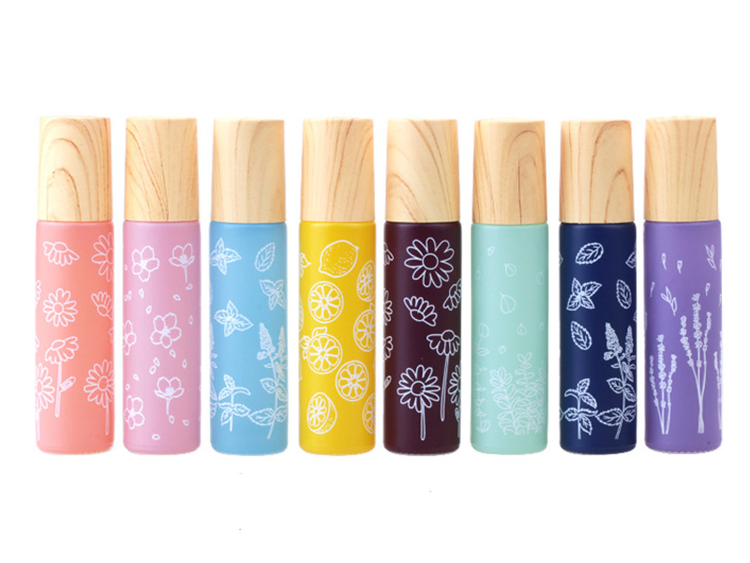 Attar Oil Roll On - 8X10 ML Macaron Çiçek Cam Uçucu