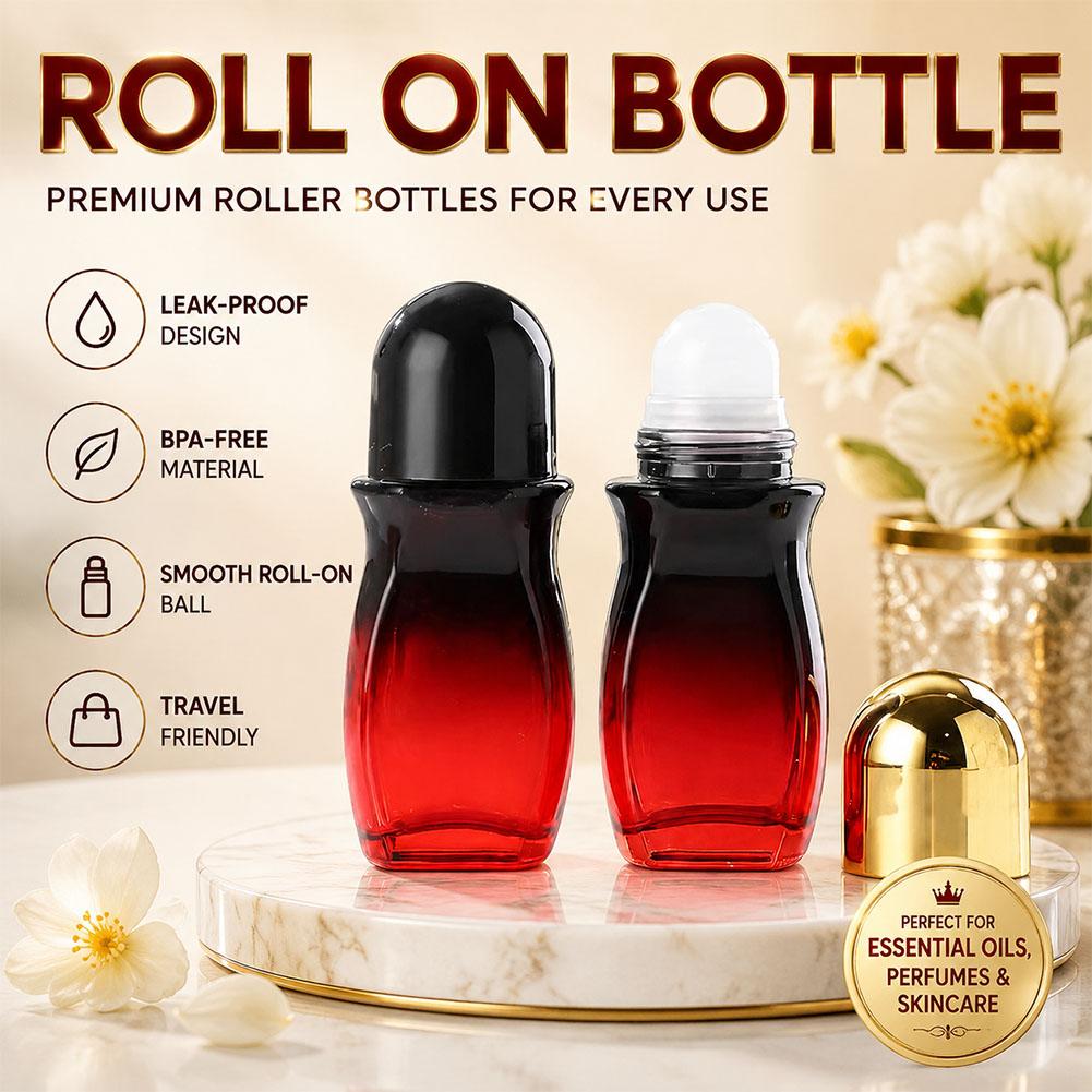 Attar Oil Roll On - Yükseltilmiş Kalın Cam Rulo Şişe Boş