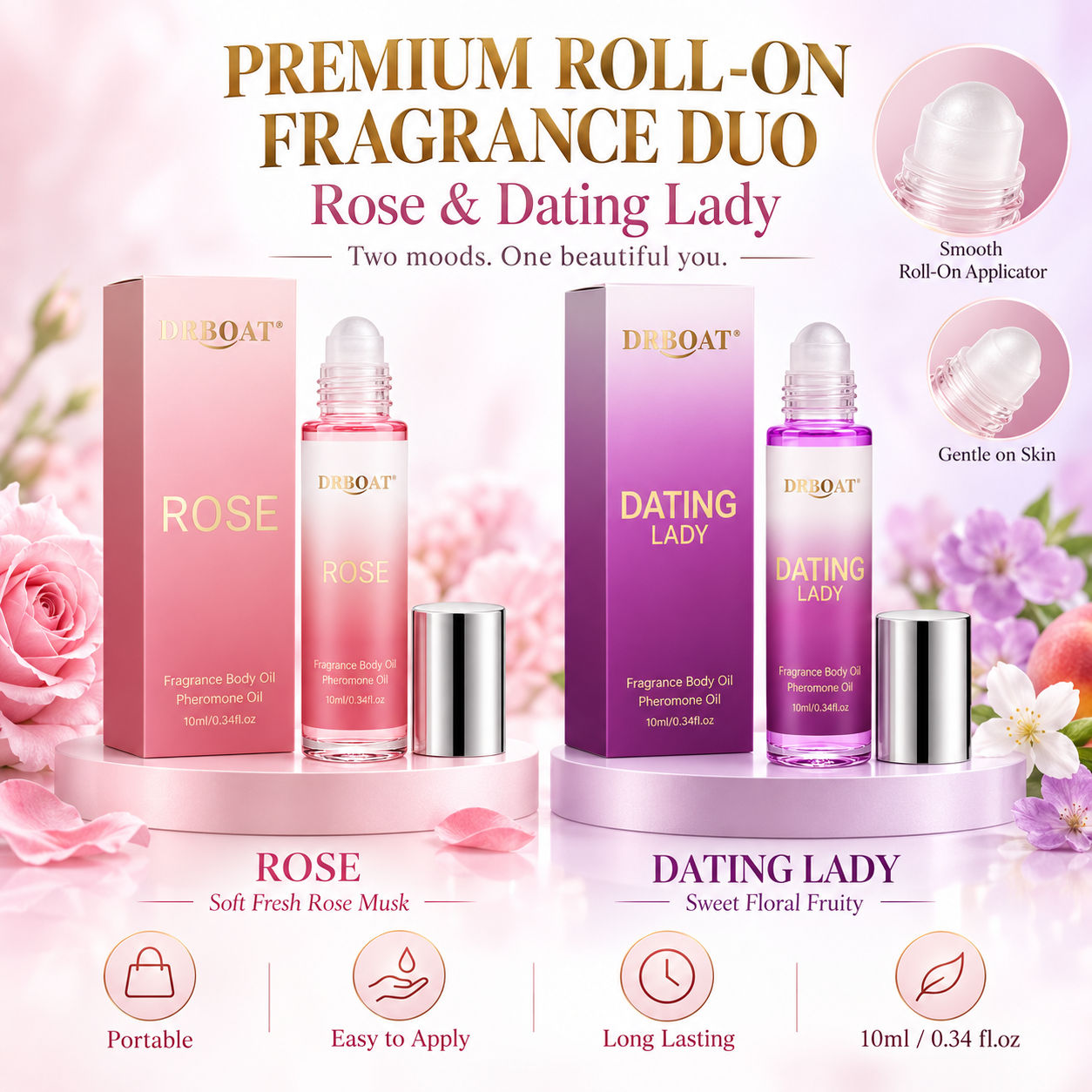 Perfume Fragrance Gift Set - 2 Adet Roll-On Parfüm Yağı Seti: